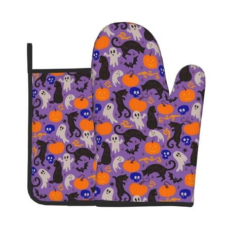 Bingfone Halloween Black Cats Print Oven Mitts Pot Holders Set 2 PCS for Kitchen for Cooking Grilling Baking BBQ Pot Holders Cook Essentials
Bingfone Halloween Black Cats Print Oven Mitts Pot Holders Set 2 PCS for Kitchen for Cooking Grilling Baking BBQ Pot Holders Cook Essentials