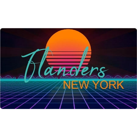 Fairport New York 4 X 2.25-Inch Fridge Magnet Retro Neon Design