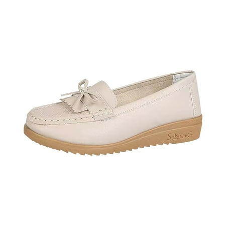 Women s Comfort Walking Boat Shoes Leather Loafers Casual Slip-On Clearance Teen Girls Shoes Slip-On Comfort Fashion Comfortable For Walking Flat Shoes Beige 4.5
Women s Comfort Walking Boat Shoes Leather Loafers Casual Slip-On Clearance Teen Girls Shoes Slip-On Comfort Fashion Comfortable For Walking Flat Shoes Beige 4.5