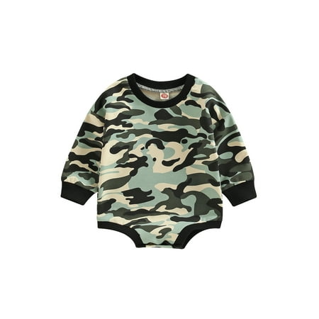 Sunisery Toddler Baby Girls Boys Camouflage Romper Round Neck Long Sleeve Jumpsuit Autumn Winter Casual Bodysuit Green Camouflage 18-24 Months
Sunisery Toddler Baby Girls Boys Camouflage Romper Round Neck Long Sleeve Jumpsuit Autumn Winter Casual Bodysuit Green Camouflage 18-24 Months