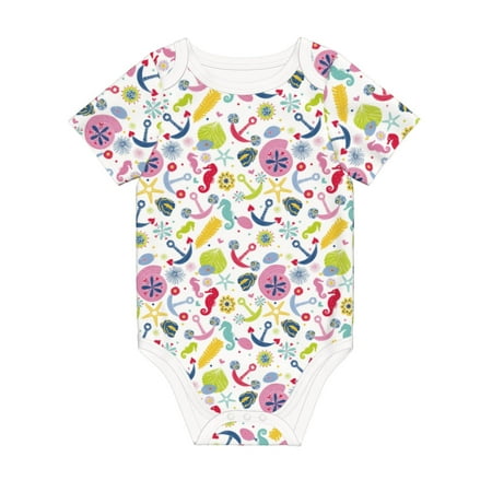 Coaee Undersea Seahorse for Soft Cotton Baby Short-Sleeve Bodysuit Baby Girls Boys Bodysuit Romper
Coaee Undersea Seahorse for Soft Cotton Baby Short-Sleeve Bodysuit Baby Girls Boys Bodysuit Romper