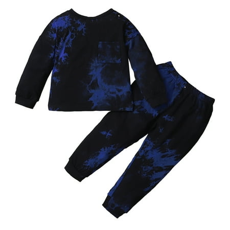 4T Baby Boys Clothes Baby Boys 2PCS Outfits 4-5T Boys Tie-dyed Long Sleeve Round Neckline Tops Pants Set Dark Blue
4T Baby Boys Clothes Baby Boys 2PCS Outfits 4-5T Boys Tie-dyed Long Sleeve Round Neckline Tops Pants Set Dark Blue