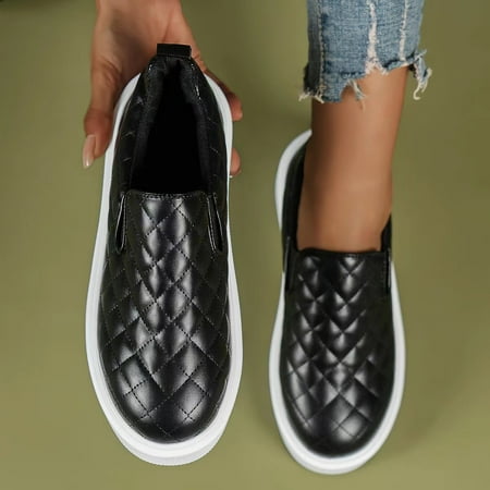Women‘s Faux Leather Colorblock Argyle Pattern Slip On Loafers Casual Breathable Round Toe Women‘s Shoes
Women‘s Faux Leather Colorblock Argyle Pattern Slip On Loafers Casual Breathable Round Toe Women‘s Shoes