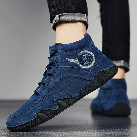 ZXHACSJ Men s High Top Mountaineering Shoes For Leisure Couple Shoes Men s Shoes Dark Blue 44
ZXHACSJ Men s High Top Mountaineering Shoes For Leisure Couple Shoes Men s Shoes Dark Blue 44