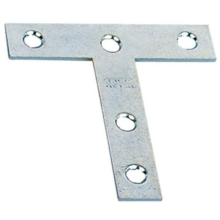 T-Shape Mending Plate Zinc - 3 x 3 in.