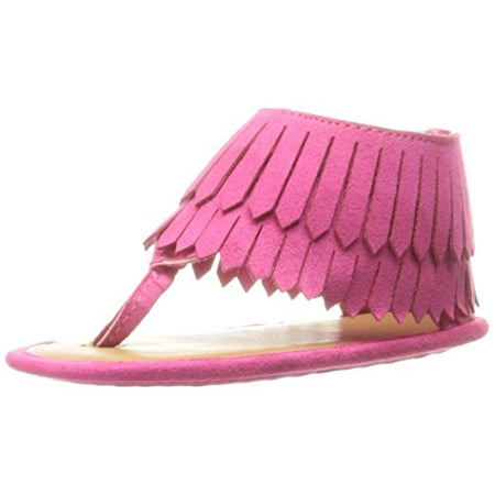 Baby Deer Girls Fringe Sandal Thong Infant Fuchsia 4 M US Toddler
