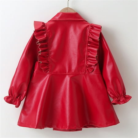 dmqupv Toddler Child Kids Girls Patchwork Long Sleeve PU Leather Dress Jacket Winter Coats Outer Outfits Clothes Baby Jacket Coat Red 2-3 Years
dmqupv Toddler Child Kids Girls Patchwork Long Sleeve PU Leather Dress Jacket Winter Coats Outer Outfits Clothes Baby Jacket Coat Red 2-3 Years