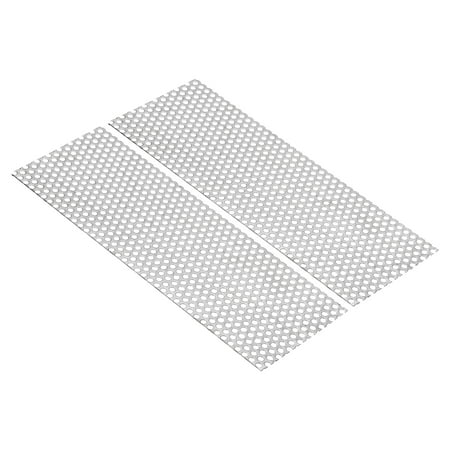 Uxcell 11.8 x4 304 Stainless Steel Perforated Sheet 0.2 Hole Metal Mesh Plate Screen Decorative Ventilation 2 Pcs
Uxcell 11.8 x4 304 Stainless Steel Perforated Sheet 0.2 Hole Metal Mesh Plate Screen Decorative Ventilation 2 Pcs