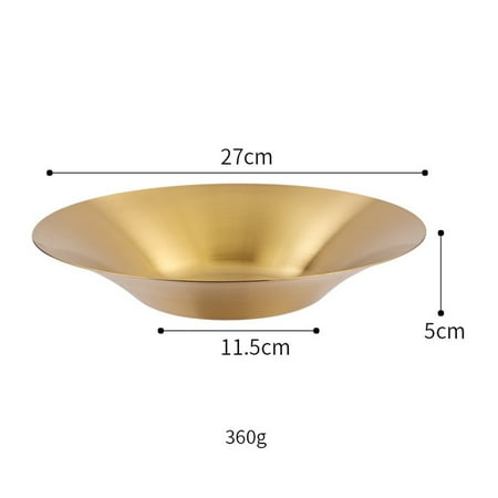 304 Stainless Steel Fruit Salad Plate Soup Bowl Dinner Plate Noodle Plate