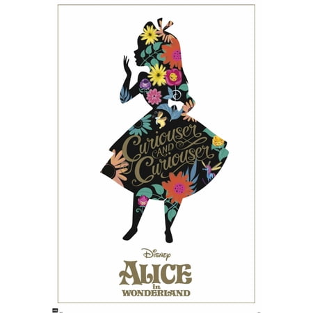 Alice In Wonderland Silhouette Poster Poster Print