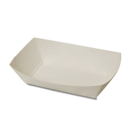 500ea - 8-1/8 X 5 7/8 X 2 1/8 White Food Tray by Paper Mart