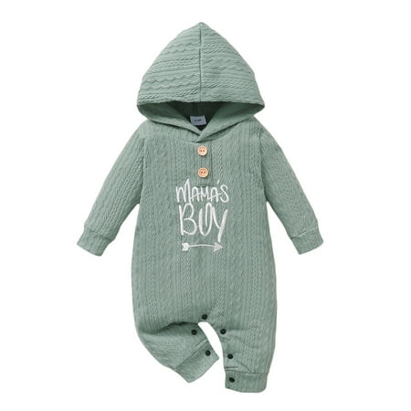 GuliriFei Infant Baby Boys Girls Fall Clothing Long Sleeve Letters Embroidery Hooded Jumpsuit Romper One-Piece Warm Winter Outfit
GuliriFei Infant Baby Boys Girls Fall Clothing Long Sleeve Letters Embroidery Hooded Jumpsuit Romper One-Piece Warm Winter Outfit