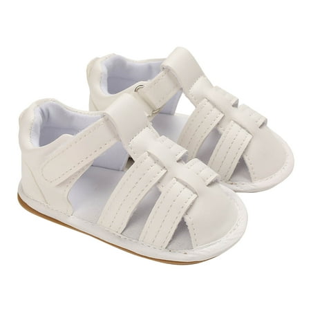 EHTMSAK Infant Girl Boy Rubber Sole Outdoor Slippers First Walkers Shoes Baby Toddler Summer Beach Sandals White 6M-2Y 12
EHTMSAK Infant Girl Boy Rubber Sole Outdoor Slippers First Walkers Shoes Baby Toddler Summer Beach Sandals White 6M-2Y 12