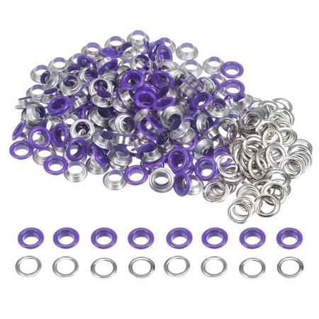 200 Set Round Grommets 8mm Dia Metal Eyelets with Washers for Scrapbooking Shoes Clothes Leather Canvas Purple
200 Set Round Grommets 8mm Dia Metal Eyelets with Washers for Scrapbooking Shoes Clothes Leather Canvas Purple
