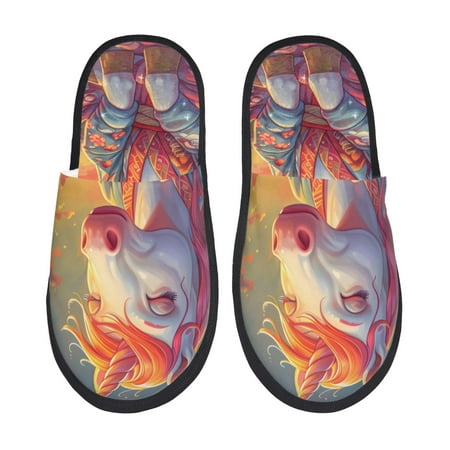 Sigee Meditating Cute Horse for Cozy Furry Slippers Super Soft Indoor and Outdoor Use Non-Slip Sole Slip On House Slippers-Medium
Sigee Meditating Cute Horse for Cozy Furry Slippers Super Soft Indoor and Outdoor Use Non-Slip Sole Slip On House Slippers-Medium