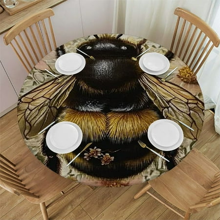 Sheronv Flowers Bee Art Round Tablecloth Stain-Resistant Washable Polyester Fabric Waterproof Resistant Fabric Indoor Outdoor Restaurant Wedding Party Decor 100% Polyester Fiber 31 -35
Sheronv Flowers Bee Art Round Tablecloth Stain-Resistant Washable Polyester Fabric Waterproof Resistant Fabric Indoor Outdoor Restaurant Wedding Party Decor 100% Polyester Fiber 31 -35