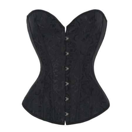 SHCKE Women s Bustier Sexy Corsets Top Black Satin Lace up Boned Overbust Corsets Waist Cincher Shapewear Plus Size
SHCKE Women s Bustier Sexy Corsets Top Black Satin Lace up Boned Overbust Corsets Waist Cincher Shapewear Plus Size