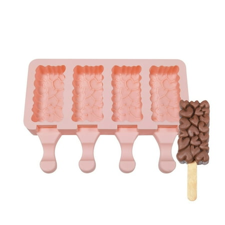 HOTYA 4 Cell Heart Popsicles Mold Non-stick Silicone Ice Cream Molds Homemade DIY Dessert Juice Ice-Pop Mould for Kids
HOTYA 4 Cell Heart Popsicles Mold Non-stick Silicone Ice Cream Molds Homemade DIY Dessert Juice Ice-Pop Mould for Kids