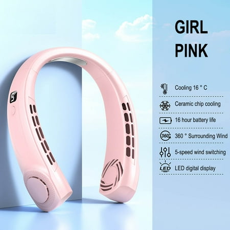 Herrnalise USB Portable Neck Hanging Fan Cold Fan Handheld Rechargeable Mute Sports Fan 5-Speed Adjutable Colorful Ambient Light Neckband Leafless Fan For Home Office Home Electronics Kitchen
Herrnalise USB Portable Neck Hanging Fan Cold Fan Handheld Rechargeable Mute Sports Fan 5-Speed Adjutable Colorful Ambient Light Neckband Leafless Fan For Home Office Home Electronics Kitchen