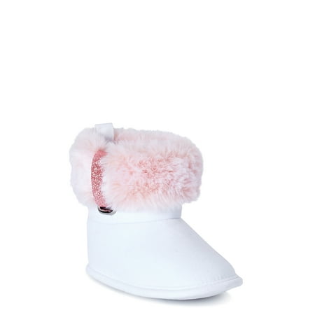 First Steps by Stepping Stones Infant Girls Faux Fur Buckle Soft Sole Baby Booties
First Steps by Stepping Stones Infant Girls Faux Fur Buckle Soft Sole Baby Booties