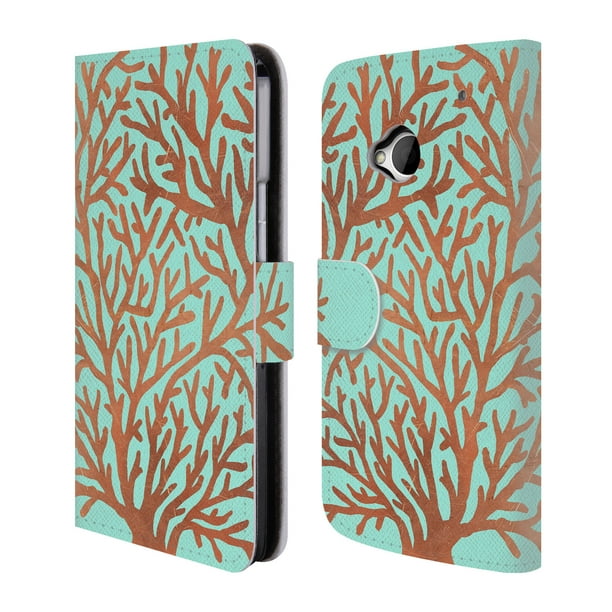 OFFICIAL CAT COQUILLETTE SEA 2 LEATHER BOOK WALLET CASE COVER FOR HTC PHONES 1