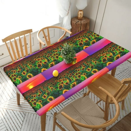 Home Deluxe Tablecloth Sunflowers At Sunset Waterproof Elastic Rim Edged Table Cover- For Christmas Parties And Picnics 5ft
Home Deluxe Tablecloth Sunflowers At Sunset Waterproof Elastic Rim Edged Table Cover- For Christmas Parties And Picnics 5ft