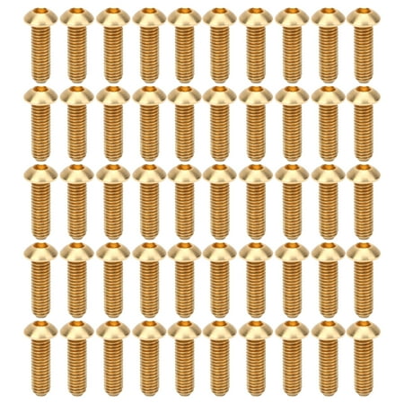50Pcs Round Hex Socket Screw Copper Fastener Hardware Tools Industrial Supplies M6M6x20 
50Pcs Round Hex Socket Screw Copper Fastener Hardware Tools Industrial Supplies M6M6x20
