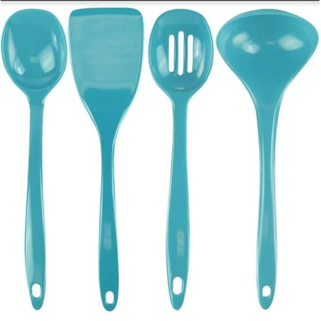4pc Utensil Set Turquoise