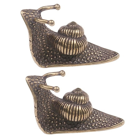 2pcs Brass Craft Snail Desktop Decor Small Snail DIY Decors Craft DIY Pendants
