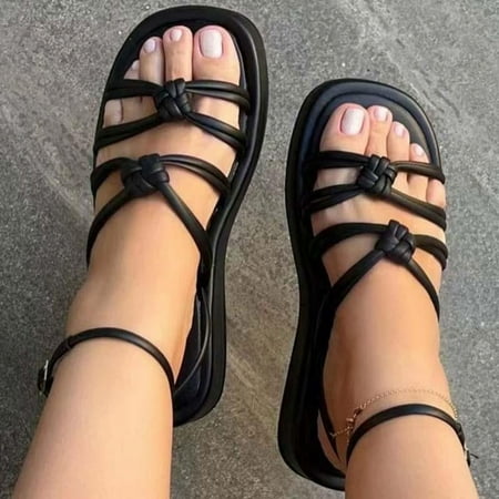 Women Sandals Ankle Strap Summer Sandals Heels Shoes Women Platform Sandalias Mujer Elegant Woman Heeled Shoes Summer Footwear