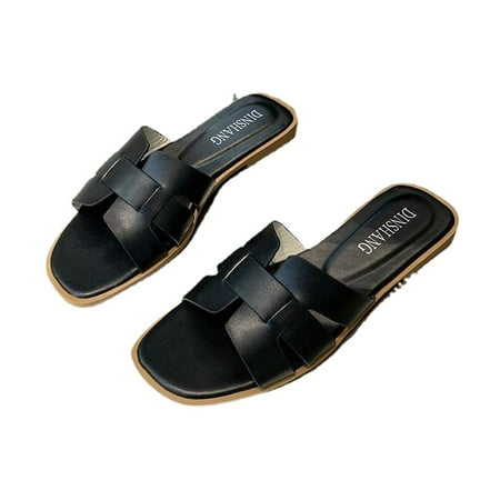 WomensStrap Slide Sandals Cutout Slip On Open Toe Beach Comfort Sandals Summer Shoes
WomensStrap Slide Sandals Cutout Slip On Open Toe Beach Comfort Sandals Summer Shoes