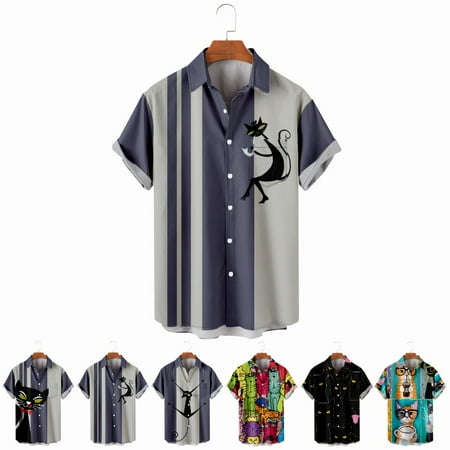 LANLIN Unisex Youth Crewneck Button Down Cats Tops Shirt Lapel Print Polyester Costume Size 100-170/XXS-8XL
LANLIN Unisex Youth Crewneck Button Down Cats Tops Shirt Lapel Print Polyester Costume Size 100-170/XXS-8XL