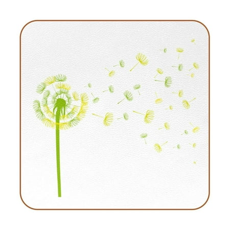 OWNTA Green Yellow Dandelion Pattern Premium 6-Piece Square Coaster Set in Microfiber Leather - Non-Slip & Absorbent Cup Mats
OWNTA Green Yellow Dandelion Pattern Premium 6-Piece Square Coaster Set in Microfiber Leather - Non-Slip & Absorbent Cup Mats