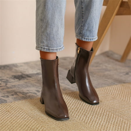 Gubotare Combat Boots Womens Women s Ankle Boot Dress Bootie With Side Zipper Brown 6.5
Gubotare Combat Boots Womens Women s Ankle Boot Dress Bootie With Side Zipper Brown 6.5