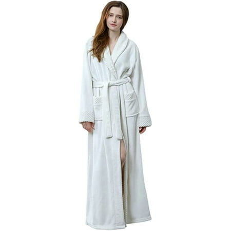 CoCopeaunts Women s Lapel Fleece Bathrobe Soft Plush Spa Robe Warm Pajamas with Pockets Soft Pjs Loungewear for Women
CoCopeaunts Women s Lapel Fleece Bathrobe Soft Plush Spa Robe Warm Pajamas with Pockets Soft Pjs Loungewear for Women