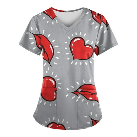 Fragarn Women s Animal Printed Scrub Tops Plus Size V-Neck Fun T Shirts Workwear Nurse Uniform Tee with Pockets(Pink L)
Fragarn Women s Animal Printed Scrub Tops Plus Size V-Neck Fun T Shirts Workwear Nurse Uniform Tee with Pockets(Pink L)