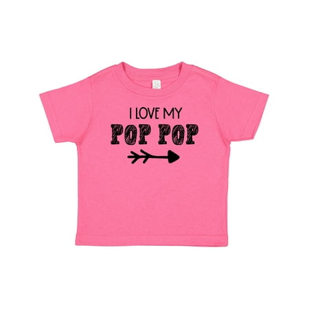 Inktastic I Love My Pop Pop with Arrow Gift Baby Boy or Baby Girl T-Shirt