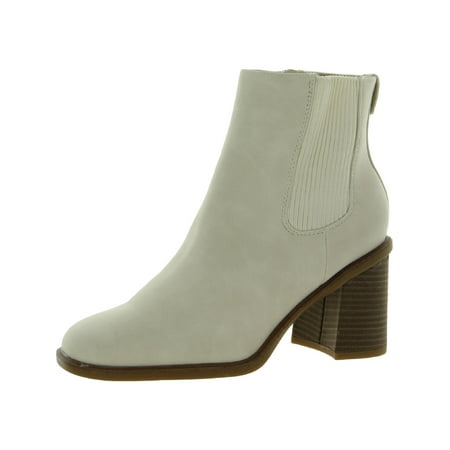 Dr. Scholl s Shoes Womens Ride Away Faux Suede Stacked Ankle Boots