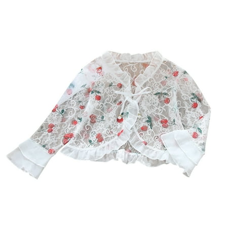 Boys and Girls Toddlers Jacket Coats Floral Printed Long Sleeve Little Princess Hollow Sun Cardigan Lace Bowknot Breathable Lightweight Loose Fitness Coats
Boys and Girls Toddlers Jacket Coats Floral Printed Long Sleeve Little Princess Hollow Sun Cardigan Lace Bowknot Breathable Lightweight Loose Fitness Coats