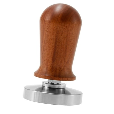 Espresso Tamper Spring Loaded en Handle for Daily Use Professional 51mm Brown