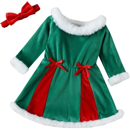 PIKADINGNIS Kids Little Baby Girls Christmas Outfits Santa Claus Velvet Long Sleeve Dress Princess Party Tutu Dresses with Belt
PIKADINGNIS Kids Little Baby Girls Christmas Outfits Santa Claus Velvet Long Sleeve Dress Princess Party Tutu Dresses with Belt