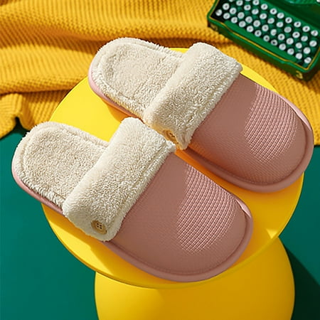 FITORON Womens Fuzzy Slippers- Winter Closed Toe Slippers Plush Home Slides Warm Water Proof Flat Men Cotton Slippers Pink 37
FITORON Womens Fuzzy Slippers- Winter Closed Toe Slippers Plush Home Slides Warm Water Proof Flat Men Cotton Slippers Pink 37
