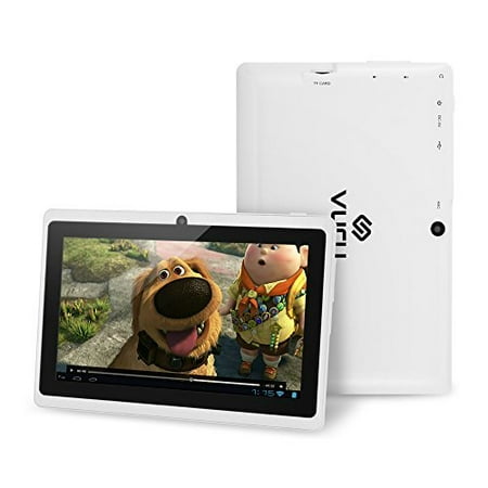 VURU A33 8GB Quad-Core Touchscreen Android Tablet 7 inch with Wi-Fi a Runs Android OS 4.4 a Features Front & Rear Cameras, Bluetooth, 1024 x 600 Resolution & Rechargeable 3000mAh Battery - White VURU A33 8GB Quad-Core Touchscreen Android Tablet 7 inch with Wi-Fi a Runs Android OS 4.4 a Features Front & Rear Cameras, Bluetooth, 1024 x 600 Resolution & Rechargeable 3000mAh Battery - White