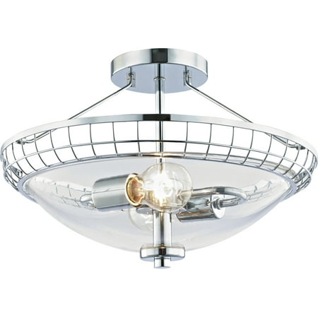 Hardware House Capetown Semi-Flush Mount Ceiling Fixture in Chrome
