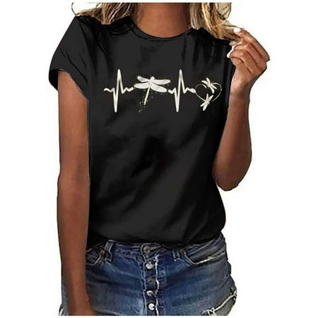 Maternity Blouses Women s Fashion Summer Round Neck Leisure Short Sleeve Printing Tops Casual Summer Tops Black XL
Maternity Blouses Women s Fashion Summer Round Neck Leisure Short Sleeve Printing Tops Casual Summer Tops Black XL