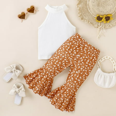 kpoplk Toddler Summer Outfits For Girls Toddler Baby Girls Summer Outfits Short Sleeve Sassy T-Shirt Top Leopard Flared Pants Clothes Set(Yellow)
kpoplk Toddler Summer Outfits For Girls Toddler Baby Girls Summer Outfits Short Sleeve Sassy T-Shirt Top Leopard Flared Pants Clothes Set(Yellow)