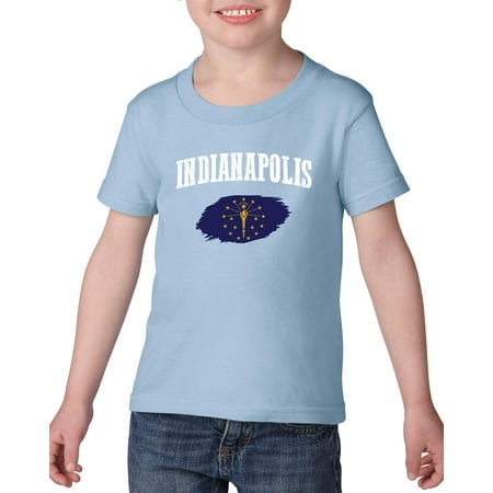 Indianapolis Indiana Heavy Cotton Toddler Kids T-Shirt Tee Clothing