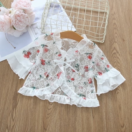 Child Sweater Kids Toddler Little Girls Princess Hollow Floral Sun Protection Short Sleeve Cardigan Lace Bowknot Coat
Child Sweater Kids Toddler Little Girls Princess Hollow Floral Sun Protection Short Sleeve Cardigan Lace Bowknot Coat