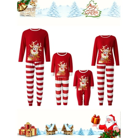 Sunisery Family Matching Christmas Pajamas Set Xmas Deer Printed Long Sleeve Red Sleepwear Nightwear For Couples Kids Baby
Sunisery Family Matching Christmas Pajamas Set Xmas Deer Printed Long Sleeve Red Sleepwear Nightwear For Couples Kids Baby