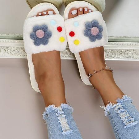 Women Toe Home Flat Slippers Shoes Open Keep Furry Slip On Warm Flowers Winter Women s Slipper Womens Robe And Slippers Set Womens Flip Flop Slippers Slippers Womens for House Slipper Socks Women Non
Women Toe Home Flat Slippers Shoes Open Keep Furry Slip On Warm Flowers Winter Women s Slipper Womens Robe And Slippers Set Womens Flip Flop Slippers Slippers Womens for House Slipper Socks Women Non